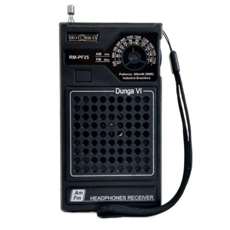 RADIO RECEPTOR 3 FXS RMPSMP-32 PRETO MOTOBRAS