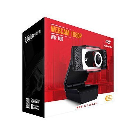 WEBCAM C3TECH FULL C3TECH 1080P WB-100BK