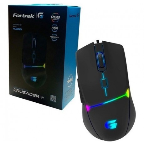 MOUSE GAMER 7200DPI RGB FORTREK CRUSADER