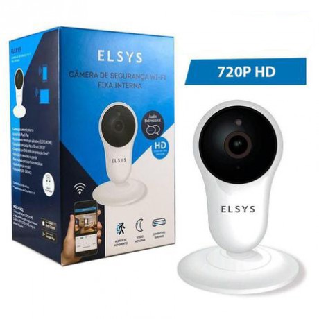 CAMERA D SEGURANÇA ELSYS WI-FI FIXA HD 720P ESC-WY3