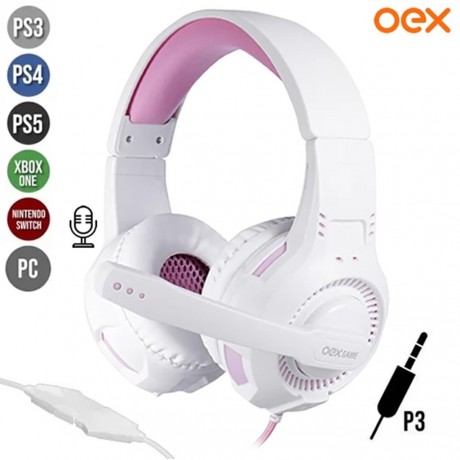 HEADSET OEX GORK ROSA HS-413