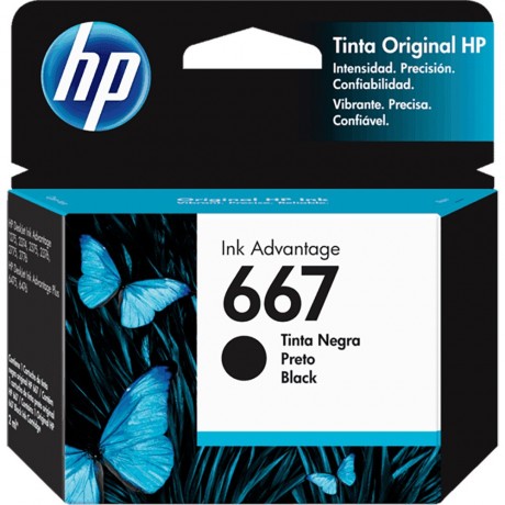 CARTUCHO HP 667 2ML PRETO 3YM79AB