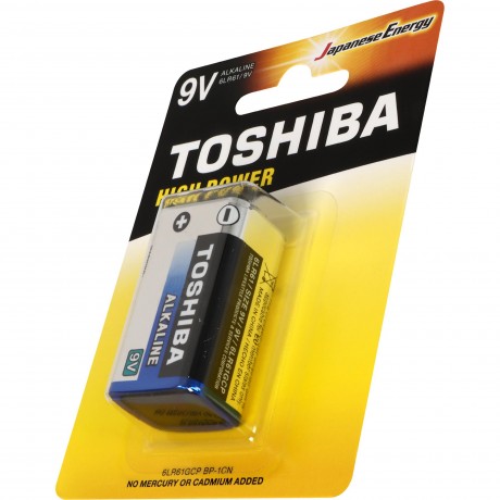 BATERIA ALCALINA 9V TOSHIBA 6LR61GCP