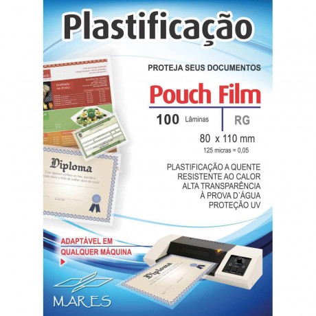 PLASTICO POUCH FILME 80X110 MM C/100