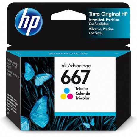 CARTUCHO HP 667 2ML COLORIDO 3YM78AB / 3YM78AL