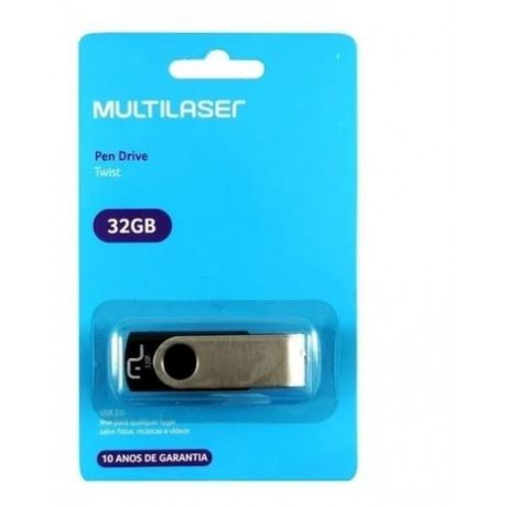 PENDRIVE MULTILASER 32GB PR PD589