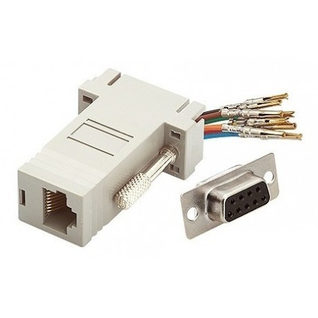 ADAPTADOR TBLACK DB9 FEMEA RJ45 FEMEA