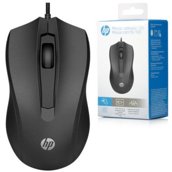 MOUSE USB HP 100 1600DPI PRETO