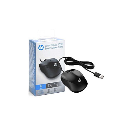 MOUSE USB 1000 1200DPI PRETO HP