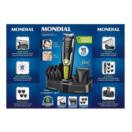 APARADOR MONDIAL BG-04 6 EM 1 BIVOLT