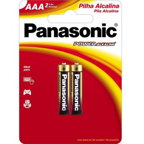 PILHA PANASONIC ALCAL. PALITO AAA C/2