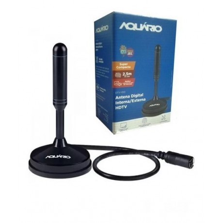 ANTENA AQUARIO DTV-100 INT/EXT CABO 2,5M