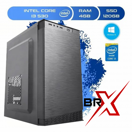 COMPUTADOR BRX INTEL CORE I3 530/4GB/SSD 120GB