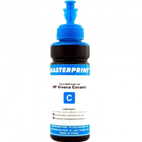 REFIL MASTERPRINT CYAN  HP VIVE CORANTE 100ML