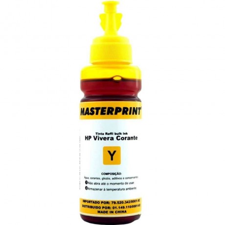 REFIL MASTERPRINT YELLOW  HP VIVE CORANTE 100ML