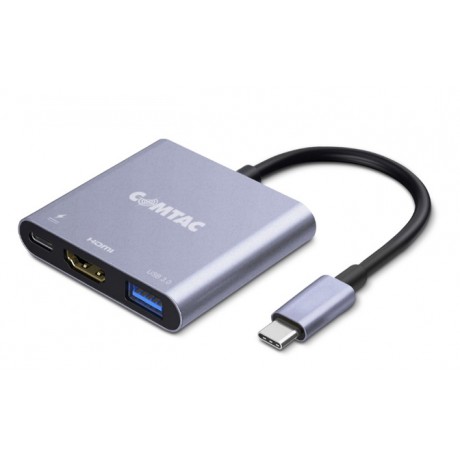 Adaptador de USB C para AV Digital Multiportas USB 3.0 + HDMI + USB C