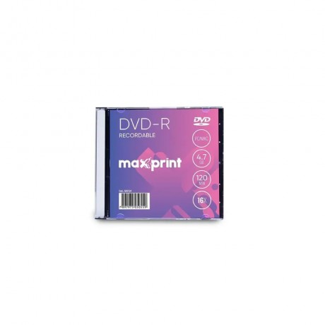 MÍDIA GRAVÁVEL MAXPRINT DVD-R 4.7G 8X