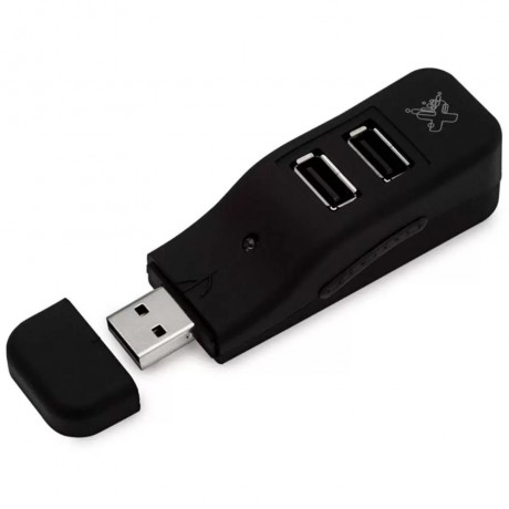 Mini Hub USB 2.0 Maxprint 4 Portas Preto