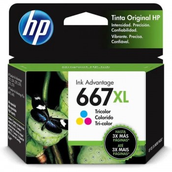 Cartucho HP 667XL Colorido
