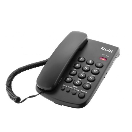 Telefone com Fio Elgin TCF2000 - Chave Bloq. Preto